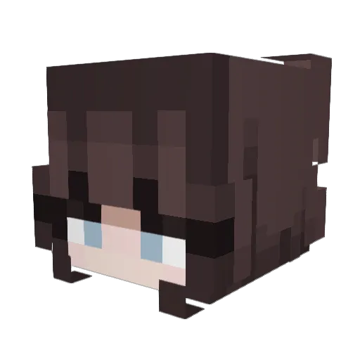 Dar2yr Minecraft avatar head, 3D render