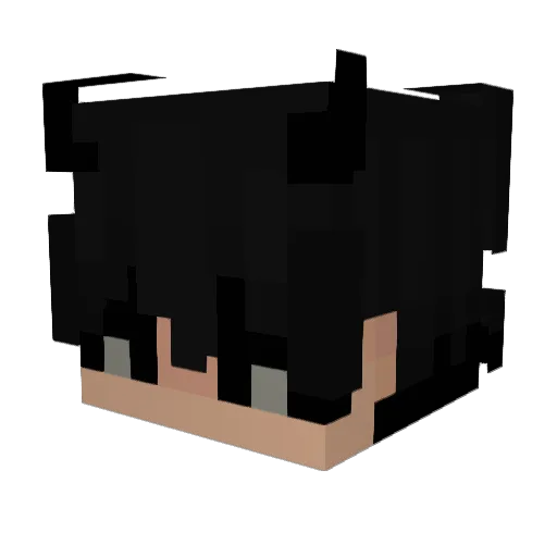 Dar7 Minecraft avatar head, 3D render