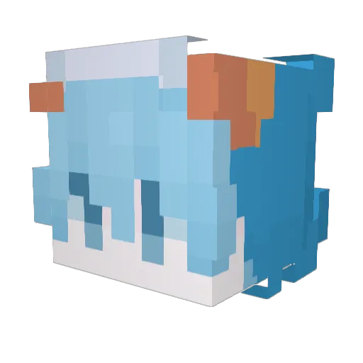 Dar7yl Minecraft avatar head, 3D render