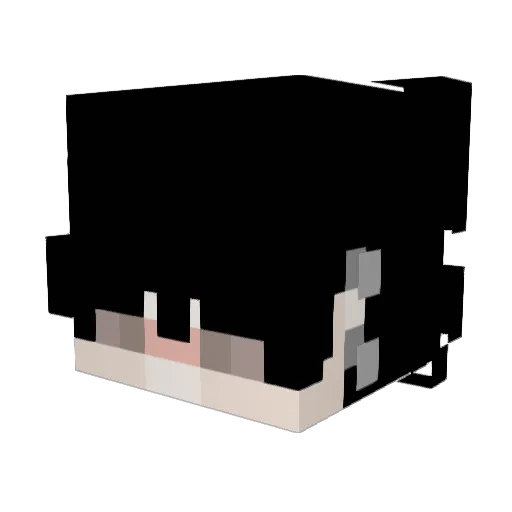 DarCry_ Minecraft avatar head, 3D render