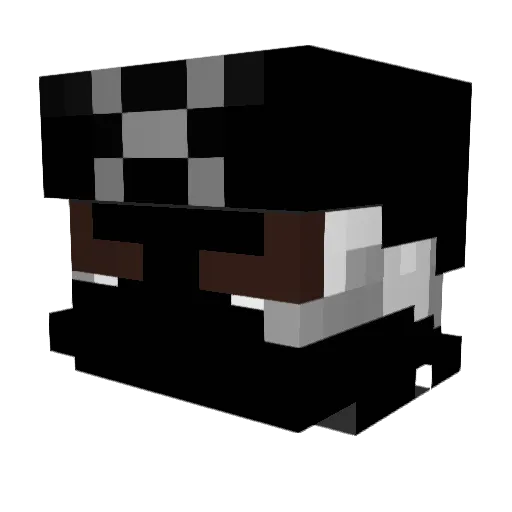 DarKGarden Minecraft avatar head, 3D render