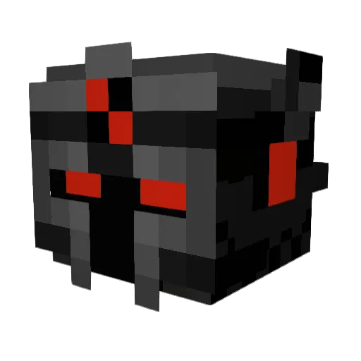 DarKKnightFable Minecraft avatar head, 3D render