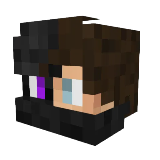 DarKNight_14 Minecraft avatar head, 3D render