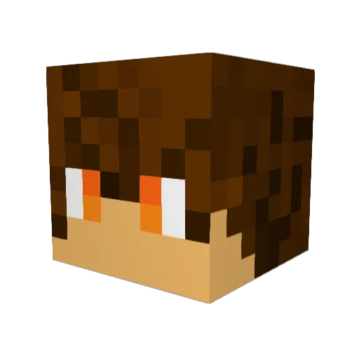 DarK_DupaNTs Minecraft avatar head, 3D render