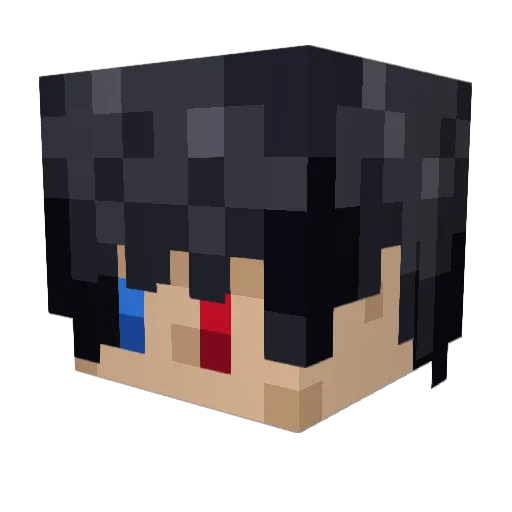 DarKiOsT96 Minecraft avatar head, 3D render