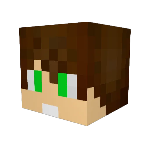 DarKoZen Minecraft avatar head, 3D render
