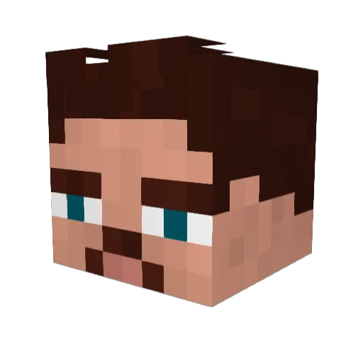 DarKubesh Minecraft avatar head, 3D render