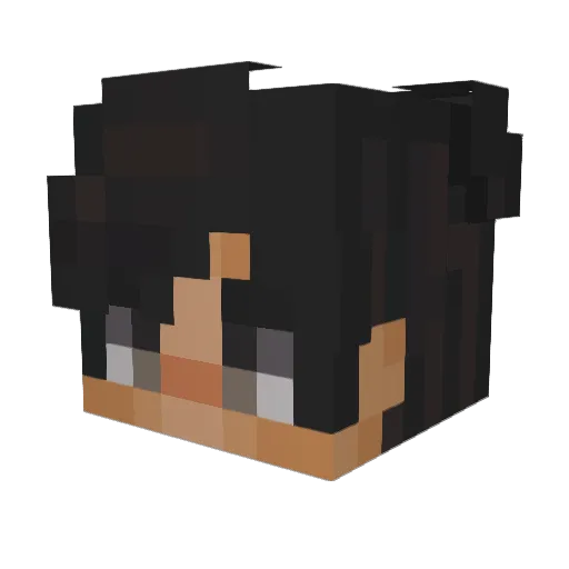 DarLLo Minecraft avatar head, 3D render