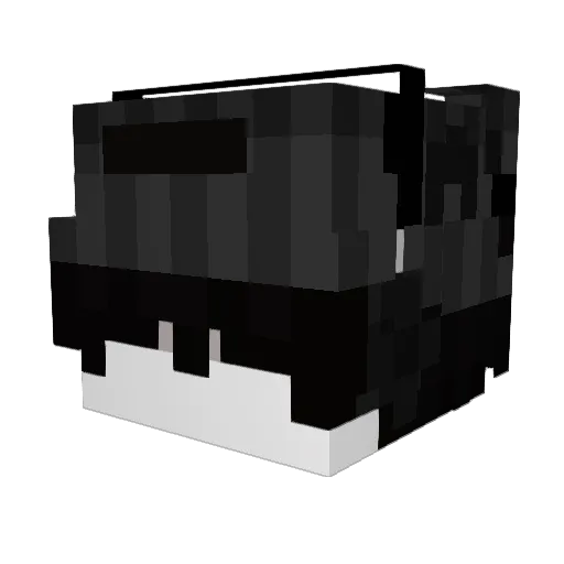 DarMineCrafter Minecraft avatar head, 3D render