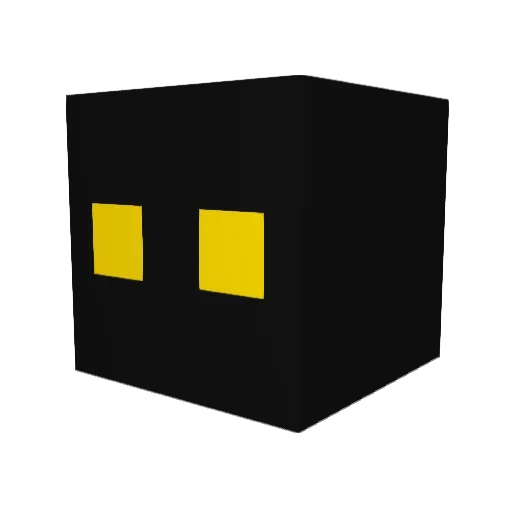 DarMirIK Minecraft avatar head, 3D render