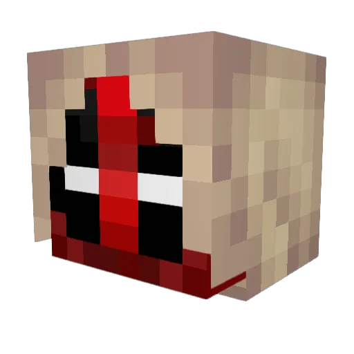 DarSaF Minecraft avatar head, 3D render
