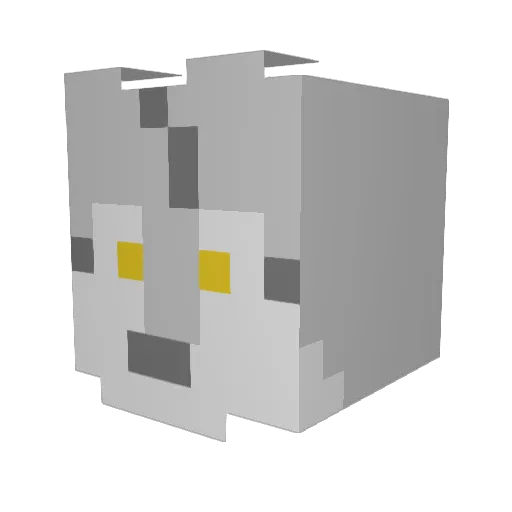 Dara_Dally Minecraft avatar head, 3D render