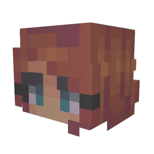 Dara_weinstein Minecraft avatar head, 3D render