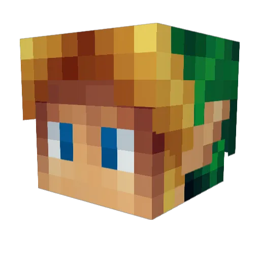 Daracis_ Minecraft avatar head, 3D render