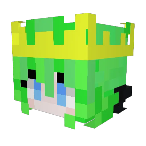 Daraczcz Minecraft avatar head, 3D render