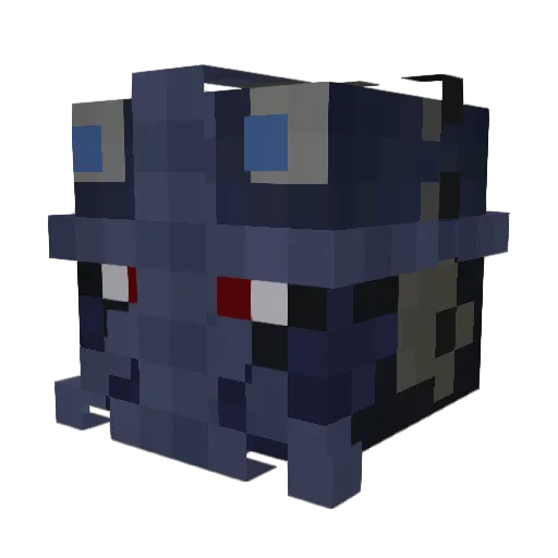 Daraku_ Minecraft avatar head, 3D render