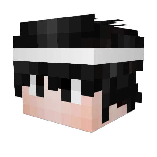 Daralph Minecraft avatar head, 3D render