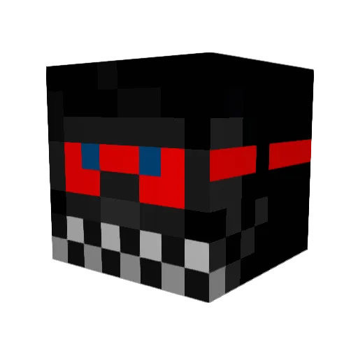 Daralth Minecraft avatar head, 3D render