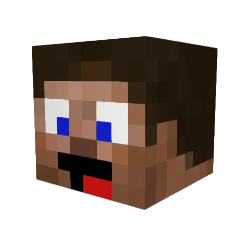 Daramad Minecraft avatar head, 3D render