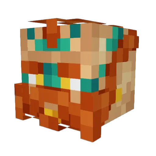 Darayn Minecraft avatar head, 3D render