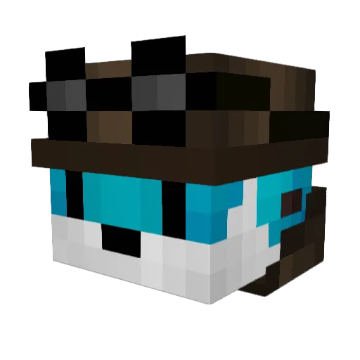 DarboSlave87 Minecraft avatar head, 3D render