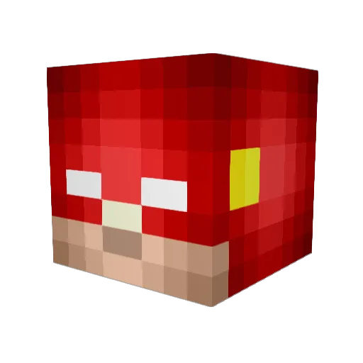 DarbtheGod Minecraft avatar head, 3D render