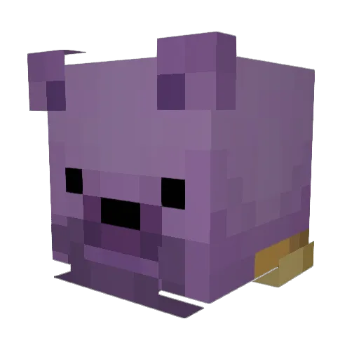 Darbue Minecraft avatar head, 3D render