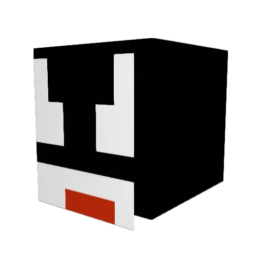 Darby06 Minecraft avatar head, 3D render