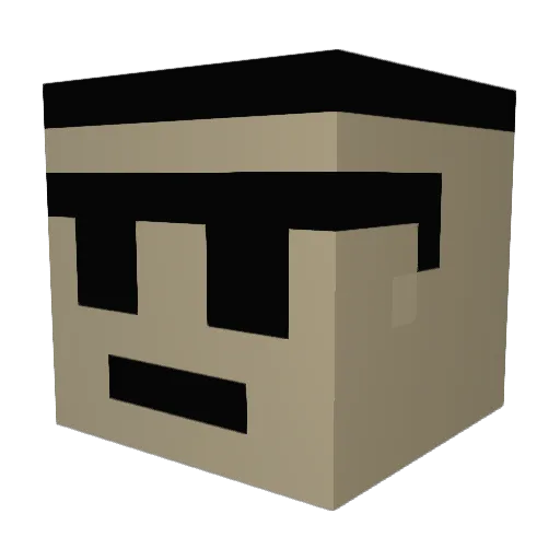 DarbyBoi Minecraft avatar head, 3D render