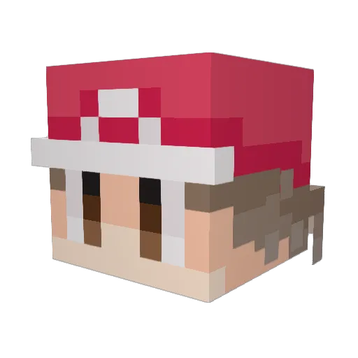 Darbyy_0 Minecraft avatar head, 3D render