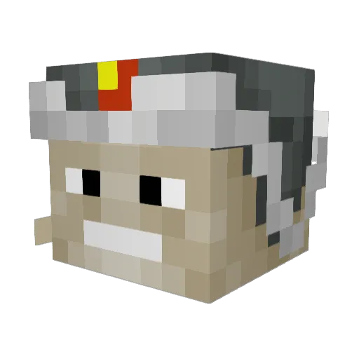 Darbz1 Minecraft avatar head, 3D render