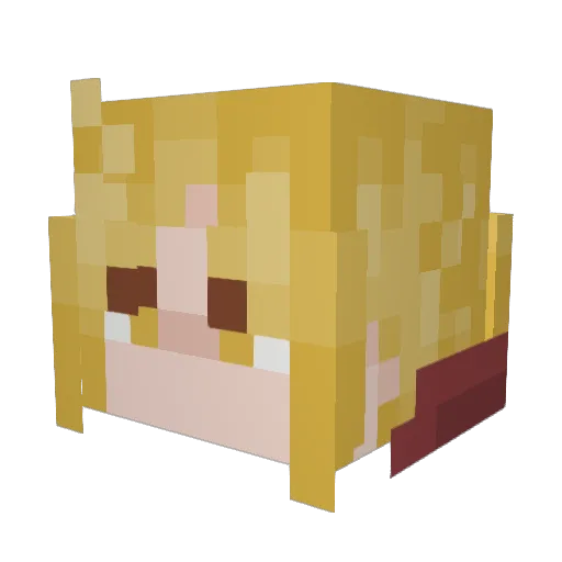 DarcL1ghts Minecraft avatar head, 3D render