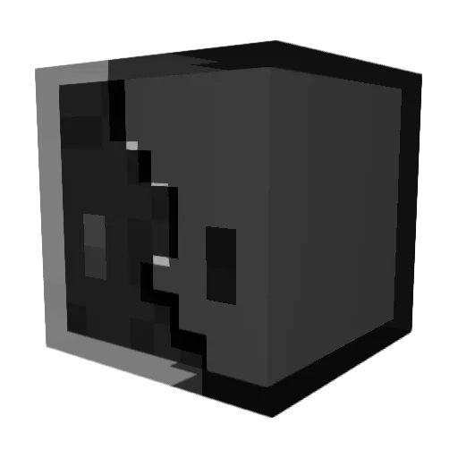 Darcdawg Minecraft avatar head, 3D render