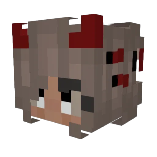 Darceydoodle2011 Minecraft avatar head, 3D render