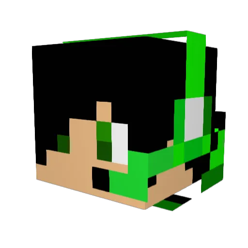 Darchia Minecraft avatar head, 3D render
