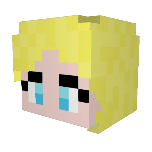 Darci_Jean Minecraft avatar head, 3D render