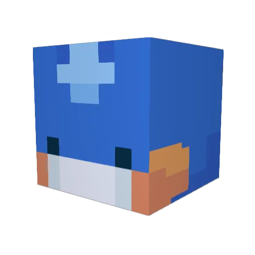 Darck701 Minecraft avatar head, 3D render