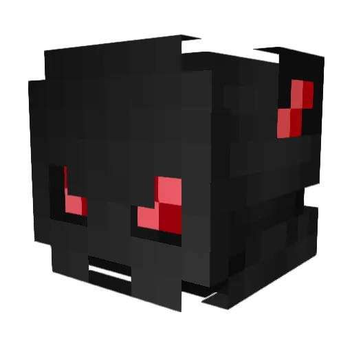 DarckJak Minecraft avatar head, 3D render