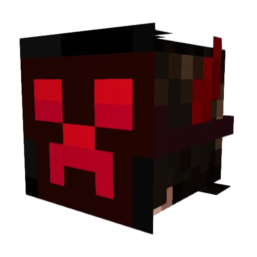 Darckaster97 Minecraft avatar head, 3D render