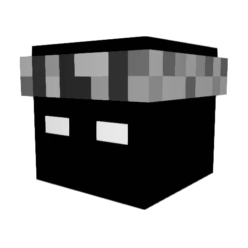 Darckhero Minecraft avatar head, 3D render