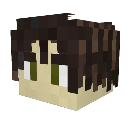 Darckkor Minecraft avatar head, 3D render