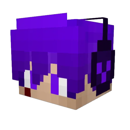 DarcoHD Minecraft avatar head, 3D render