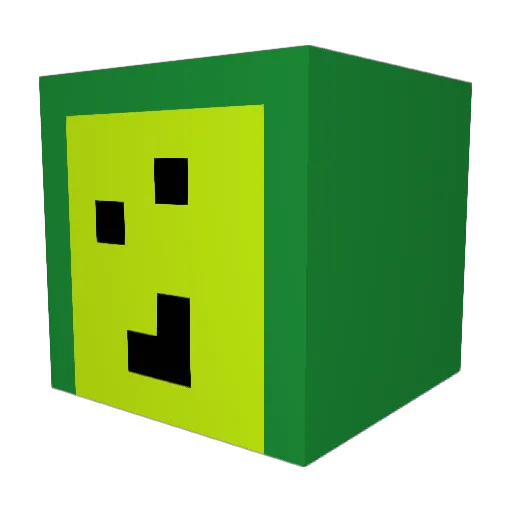 DarcyCoop Minecraft avatar head, 3D render