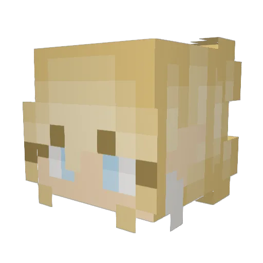 DarcyInumacy Minecraft avatar head, 3D render