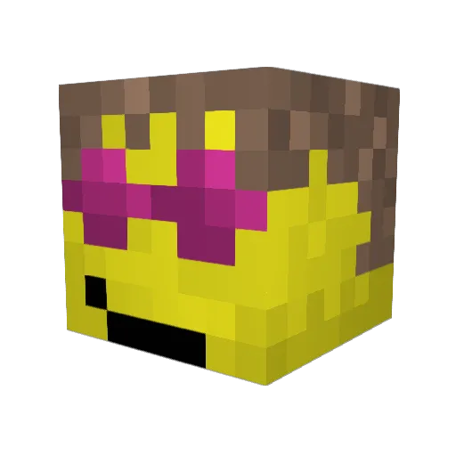 DardyDiscoStew Minecraft avatar head, 3D render