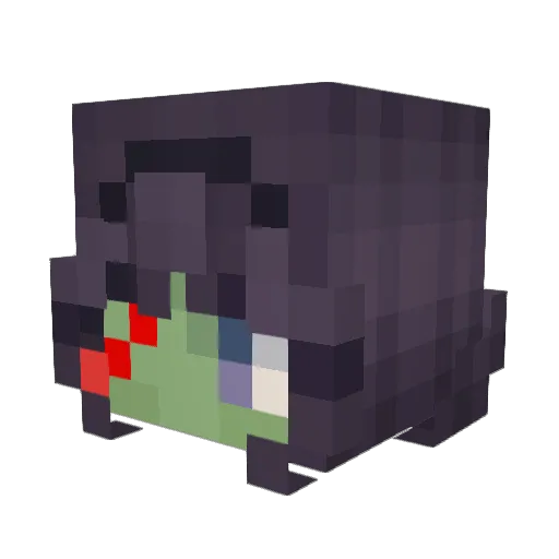 DareBanana Minecraft avatar head, 3D render