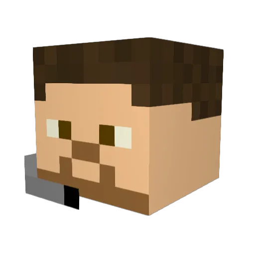 DareDevil333 Minecraft avatar head, 3D render