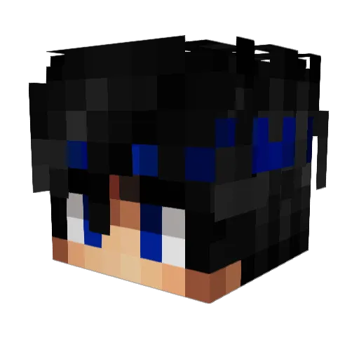 DareDevill21 Minecraft avatar head, 3D render
