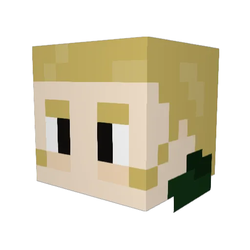 DareDragoon Minecraft avatar head, 3D render