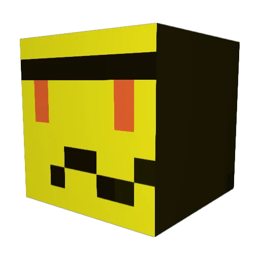 DarealStanny Minecraft avatar head, 3D render